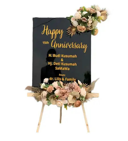 Papan Bunga Akrilik Budug
